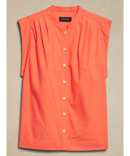 「BANANA REPUBLIC FACTORY STORE」 ノースリーブブラウス X-SMALL ネイビー レディース_画像5
