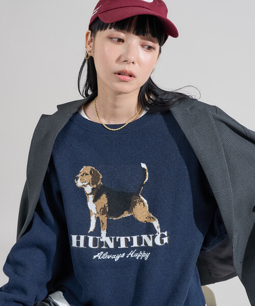ニット セーター DOG ジャガードニット/ドッグ ジャガードニット レディース | FREAK'S STORE | 03
