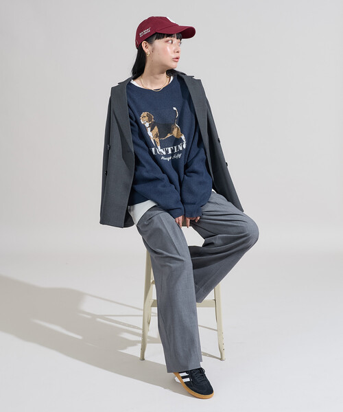 ニット セーター DOG ジャガードニット/ドッグ ジャガードニット レディース | FREAK'S STORE | 16