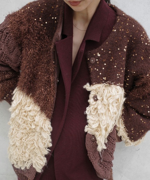 ♦︎未使用♦︎アメリPOCKET DETAIL KNITカ－ディガン AMERI 未使用 POCKET DETAIL KNIT CARDIGAN F 【公式通販】