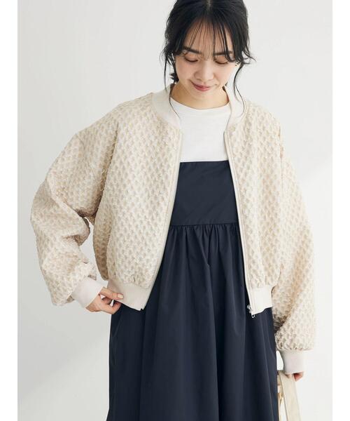 「Sugar spoon」 ジップアップブルゾン FREE ブルー レディース_画像2