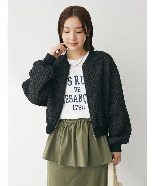 「Sugar spoon」 ジップアップブルゾン FREE ブルー レディース_画像3