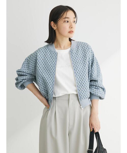 「Sugar spoon」 ジップアップブルゾン FREE ブルー レディース_画像4