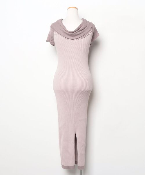 「ROYAL PARTY」 半袖ワンピース FREE ピンクベージュ レディース_画像2