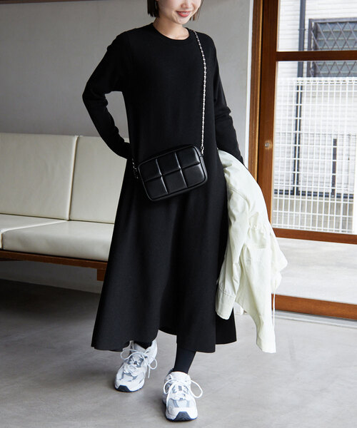 「SLOBE IENA」 ニットワンピース - ベージュ レディース_画像4