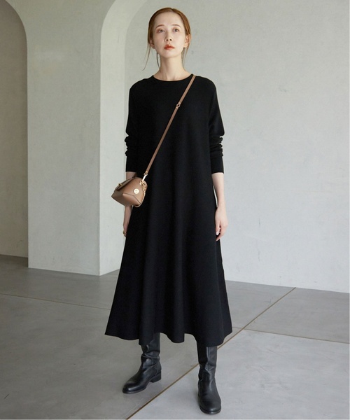 「SLOBE IENA」 ニットワンピース - ベージュ レディース_画像9