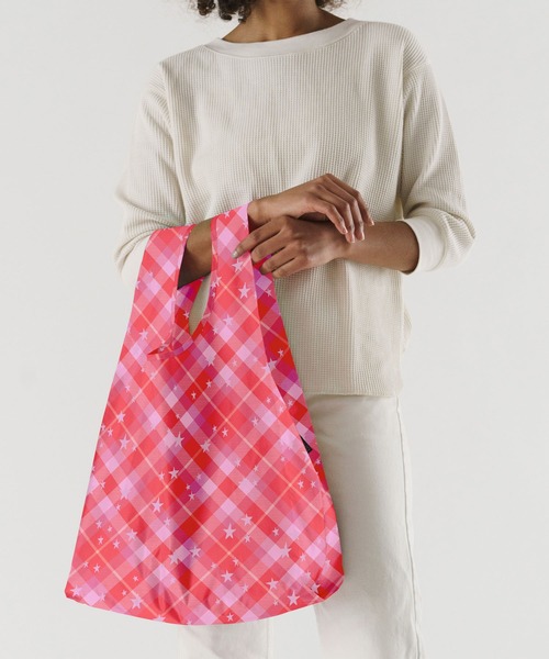 BAGGU（バグゥ） エコバッグ STANDARD BAGGU 606.ピンクスターチェック
