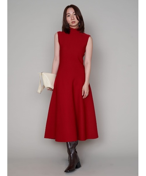 FRAY I.D（フレイ・アイディー） ノースリーブワンピース FREE レッド