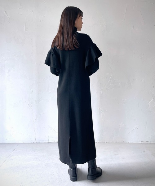 「cheriella」 ニットワンピース M カーキ レディース_画像3