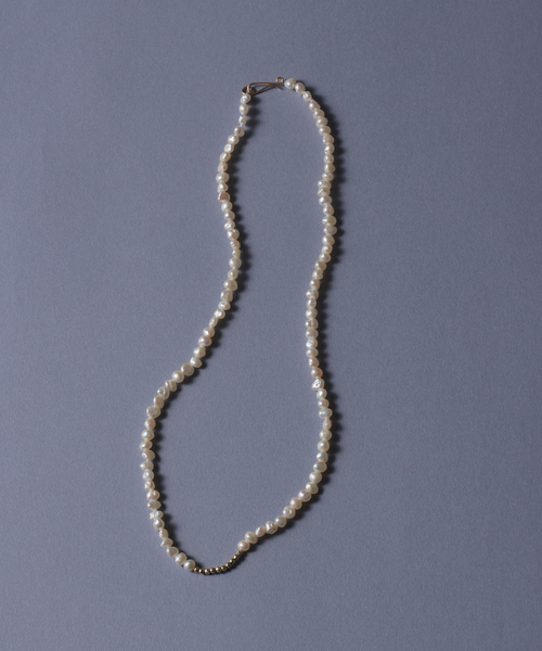 Lilas ネックレス ミラーボール*サザレパールネックレス K10