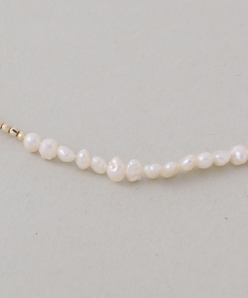 Lilas ネックレス ミラーボール*サザレパールネックレス K10
