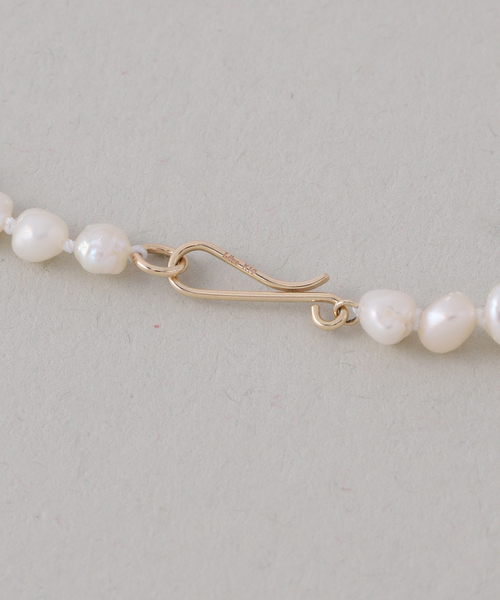 Lilas ネックレス ミラーボール*サザレパールネックレス K10