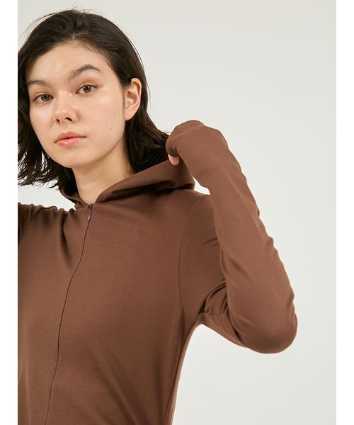 emmiブラウンサイズ1 emmi ワンピース カットソーフーディーワンピース : ZOZOTOWN Yahoo!店