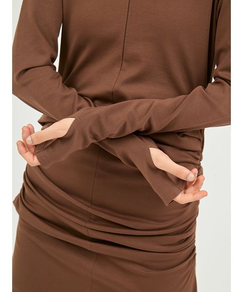 emmi ワンピース カットソーフーディーワンピース : ZOZOTOWN Yahoo!店