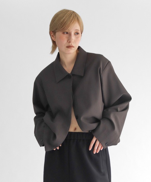 ジャケット・アウター SOUTIEN-COLLAR SHORT-JACKET lit コート アウター Soutien Collar Short Jacket レディース