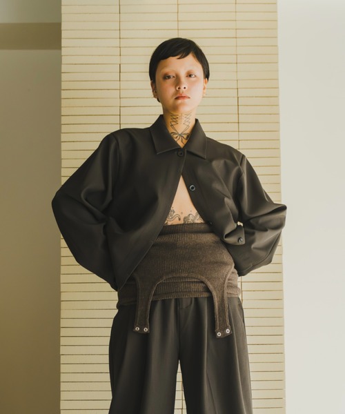 lit コート アウター Soutien Collar Short Jacket レディース