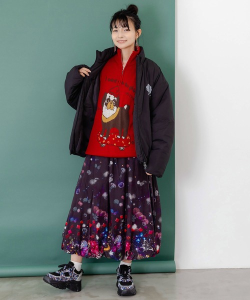 ScoLar（スカラー） ブルゾン アウター 153694：スカラー柄展開 中綿