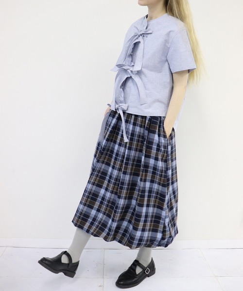 「haupia」 半袖ブラウス MEDIUM オフホワイト レディース_画像4