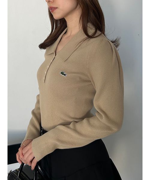 SNIDEL（スナイデル） ニット セーター LACOSTE/ポロリブニット
