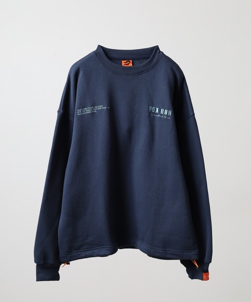 FOXRUN トレーナー スウェット 吸湿発熱 裾ドロスト裏起毛スウェット