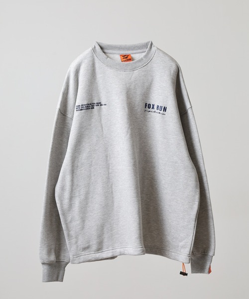 FOXRUN トレーナー スウェット 吸湿発熱 裾ドロスト裏起毛スウェット