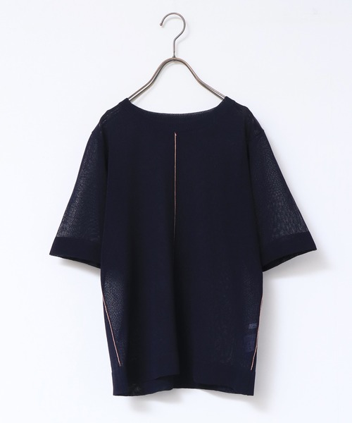 「hunch」 半袖ニット FREE グレイッシュベージュ レディース_画像4