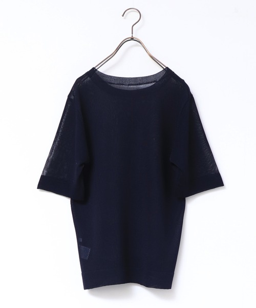 「hunch」 半袖ニット FREE グレイッシュベージュ レディース_画像8