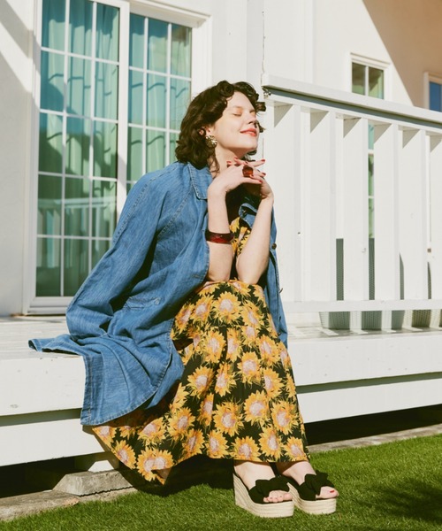 manana suerte（マニャーナスエルテ） ステンカラーコート FREE ブルー