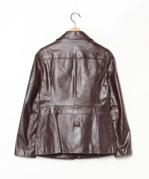 「DETAILS」 レザージャケット - ブラウン レディース_画像2