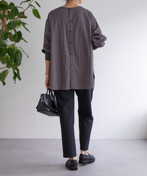 BEARDSLEY（ビアズリー） ブラウス シャツ 袖口ニットシャツ