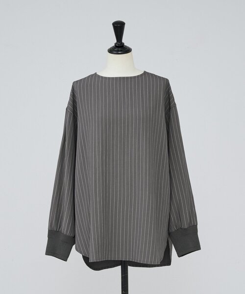 BEARDSLEY（ビアズリー） ブラウス シャツ 袖口ニットシャツ