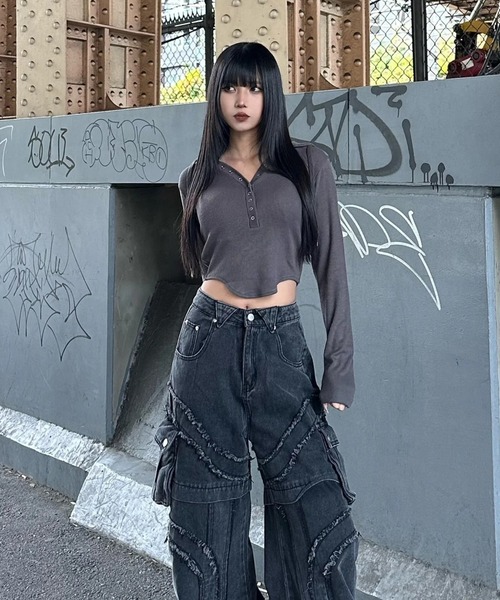 KsG tシャツ バッククロスフーディートップス レディース メンズ