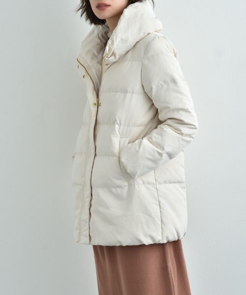 「INTERPLANET」 ダウンジャケット MEDIUM アイボリー レディース_画像7