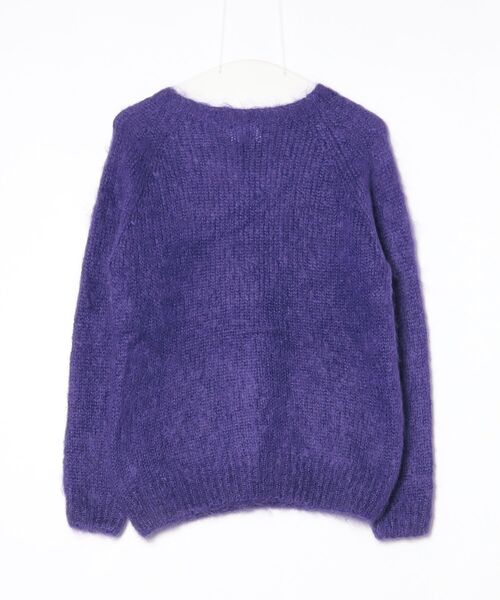 「Morris & Sons」 長袖ニット 34 パープル レディース_画像2