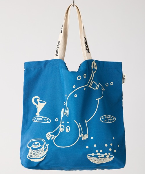 MOOMIN（ムーミン） トートバッグ 大きめ 「 」 ムーミンロゴテープ