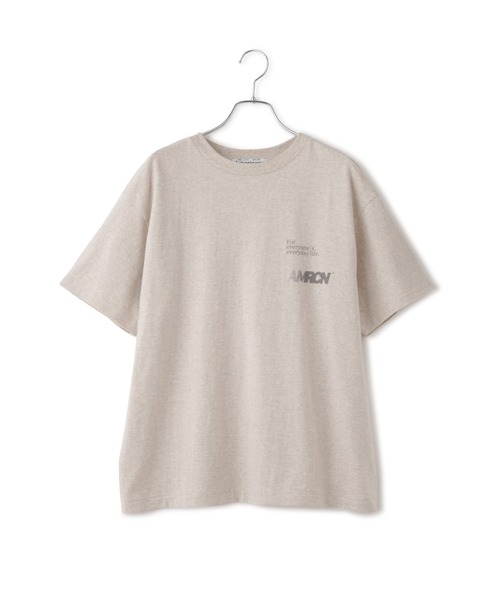 tシャツ 「Americana（アメリカーナ）」ラフィー丸胴 プリントT / ポイントロゴ レディースの画像