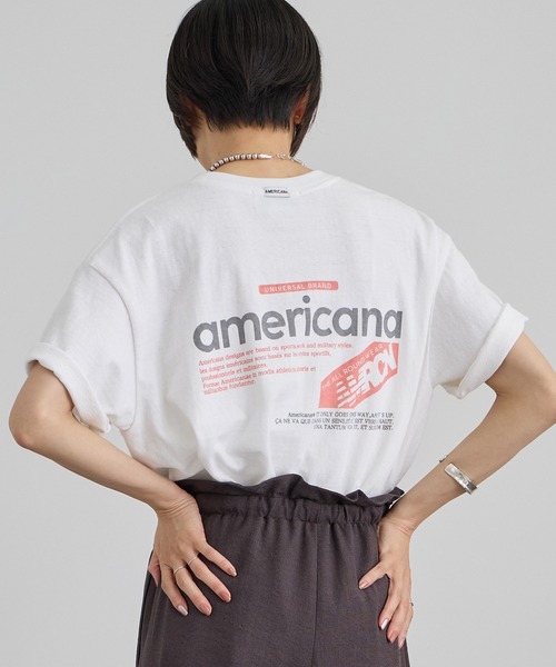 AMERICANA（アメリカーナ） tシャツ 半袖 「Americana（アメリカーナ