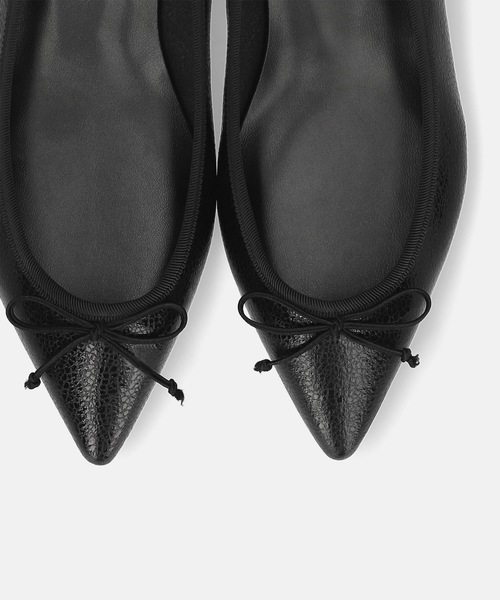 「MAMIAN」 バレエシューズ 23.5cm ブラック レディース_画像4