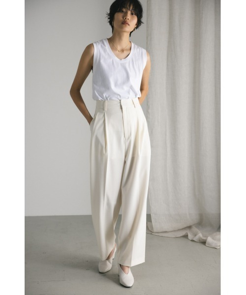 「STYLEMIXER」 スラックス X-SMALL オレンジ レディース_画像3