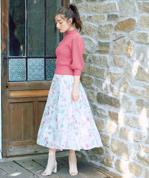 「NOELA」 フレアスカート M ピンク レディース_画像3