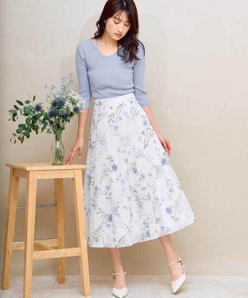 「NOELA」 フレアスカート M ピンク レディース_画像8