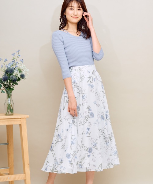 「NOELA」 フレアスカート M ピンク レディース_画像9