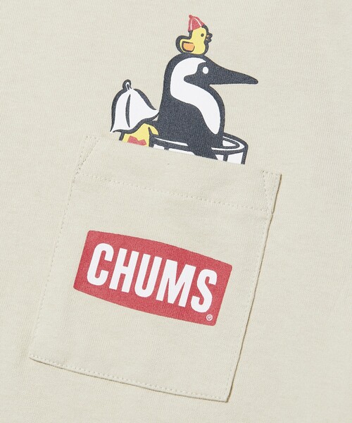 「CHUMS」 半袖Tシャツ X-LARGE ホワイト メンズ_画像4