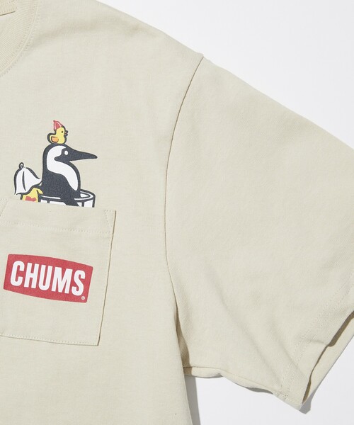 「CHUMS」 半袖Tシャツ X-LARGE ホワイト メンズ_画像5