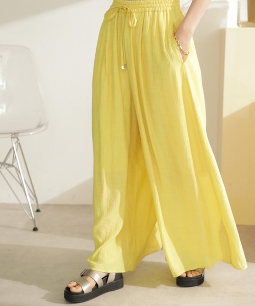 「ROSE BUD」 イージーパンツ FREE ベージュ レディース_画像2