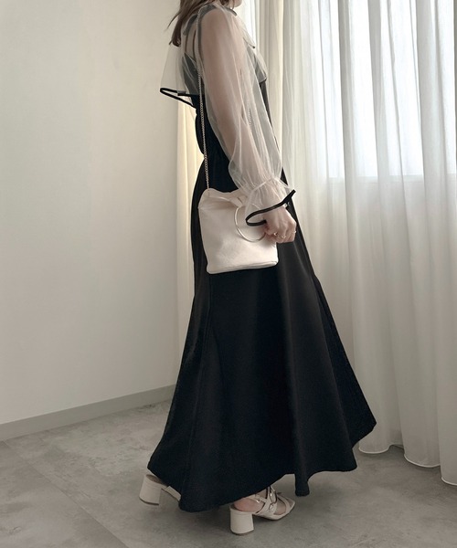 「apres jour clair」 キャミソールワンピース X-LARGE ベージュ レディース_画像8