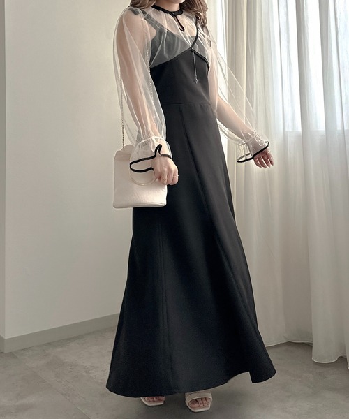 「apres jour clair」 キャミソールワンピース X-LARGE ベージュ レディース_画像9