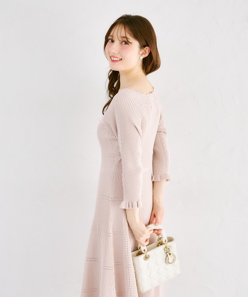 tocco closet（トッコ クローゼット） ワンピース 袖口フリル付き