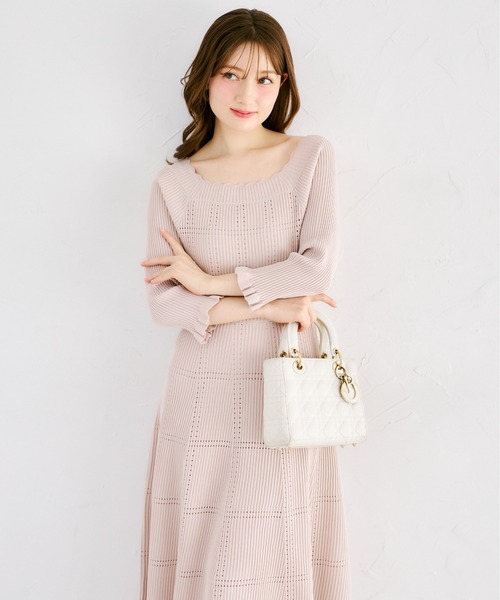 tocco closet（トッコ クローゼット） ワンピース 袖口フリル付き