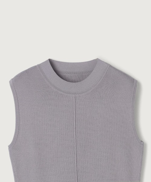 「anuans」 ニットワンピース MEDIUM ブルー レディースの画像